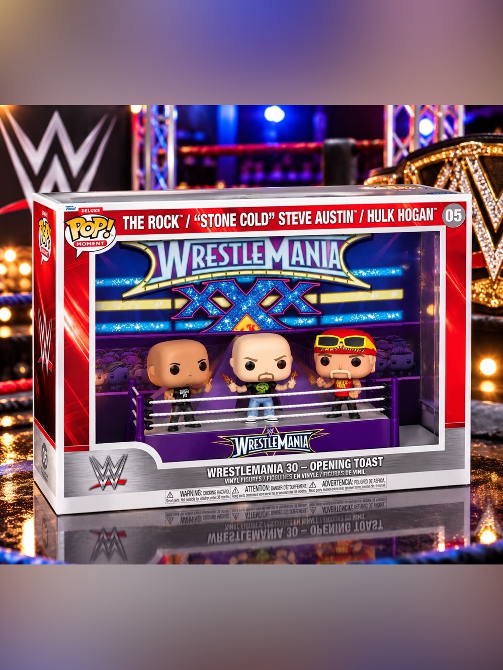 Funko Pop! Moments WrestleMania 30 Opening Toast Set - Purple, Blue, Yellow